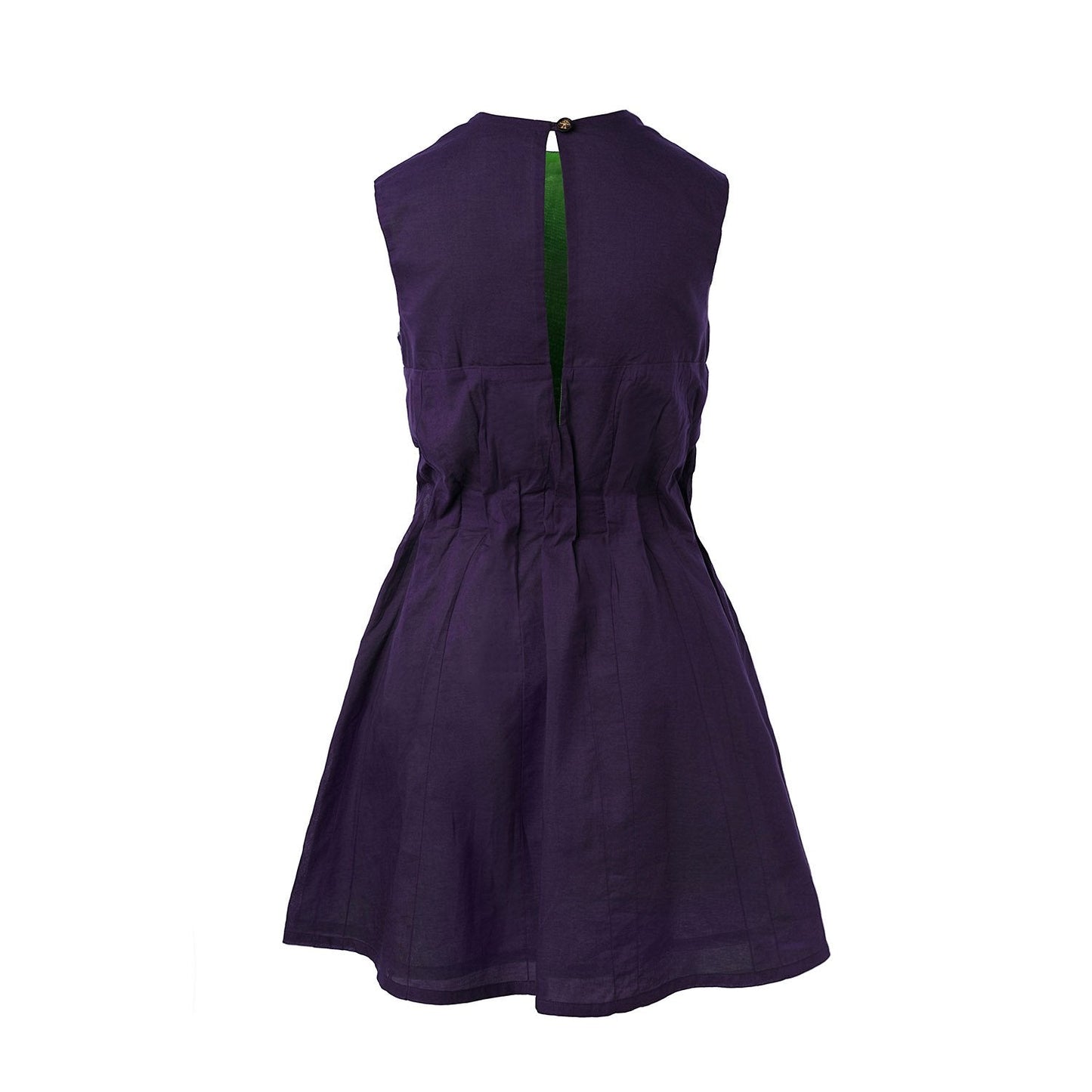 Purple Summer Dress with Pleats - Vero.com