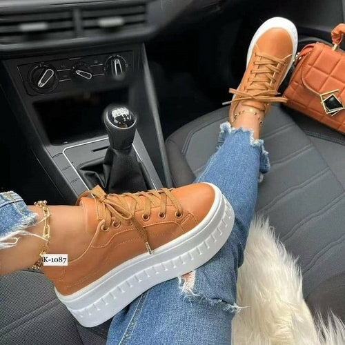 Flat Womens Sneakers Casual Platform Women's Shoes - Vero.com