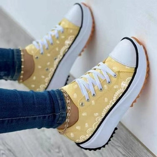 2022 Pattern Canvas Women Sneakers Casual Sport Shoes - Vero.com