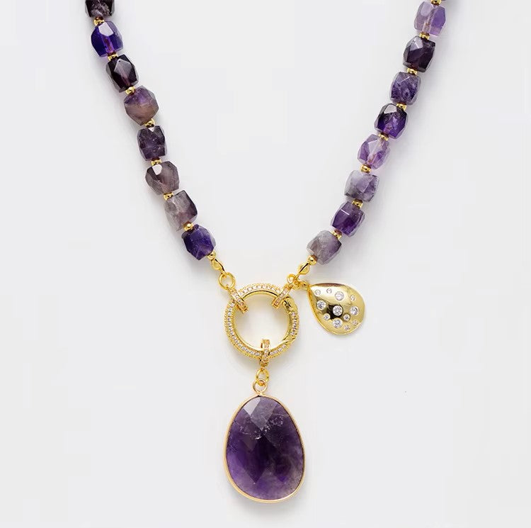 Amethyst Crystal Pendant Necklaces - Vero.com
