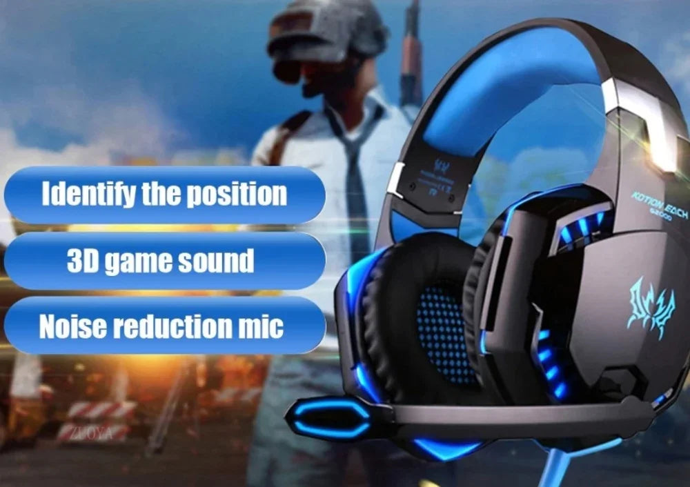 Ninja Dragon G9300 LED Gaming Headset with Microphone - Vero.com
