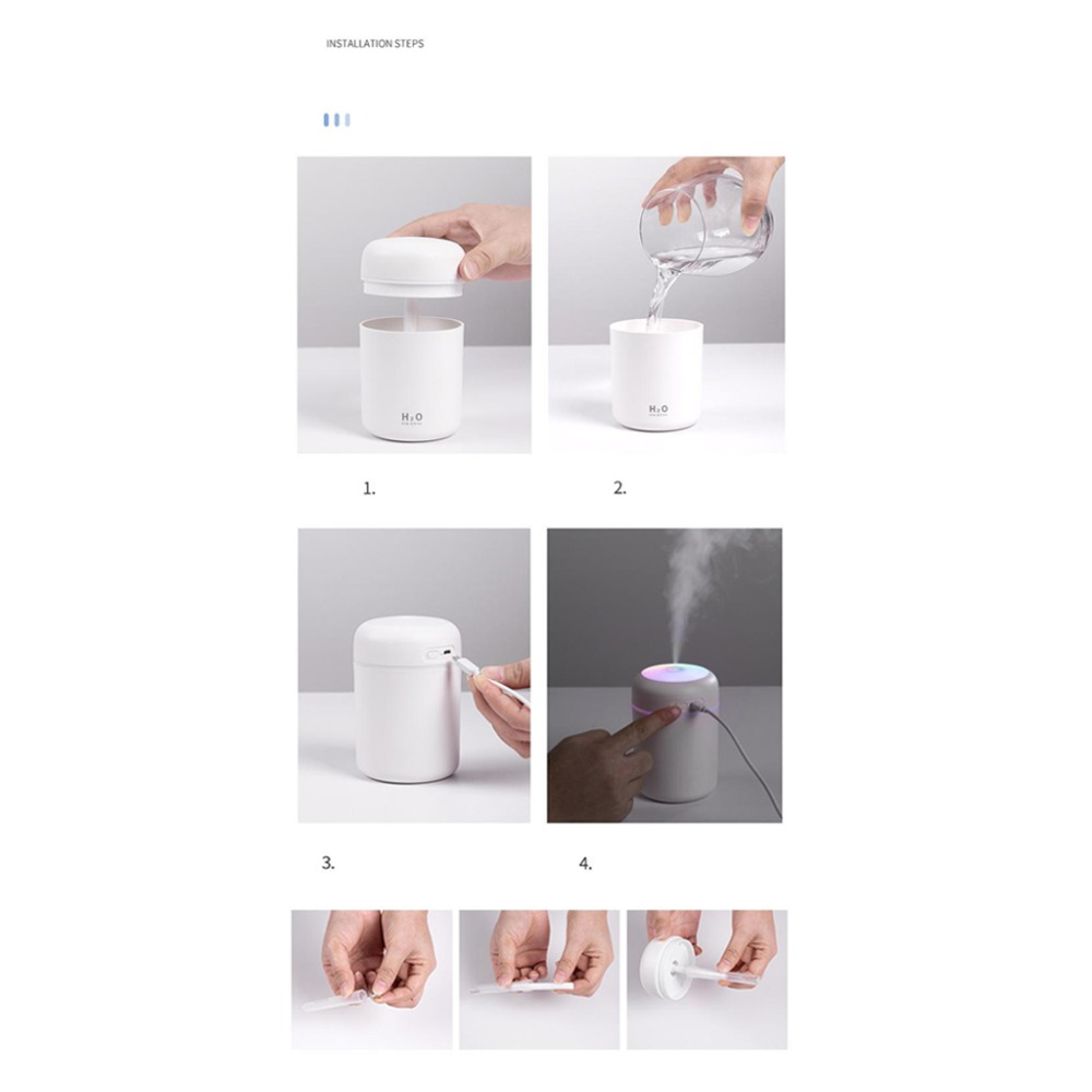 Portable Air Humidifier Aroma Essential Oil Diffuser for Car Home - Vero.com