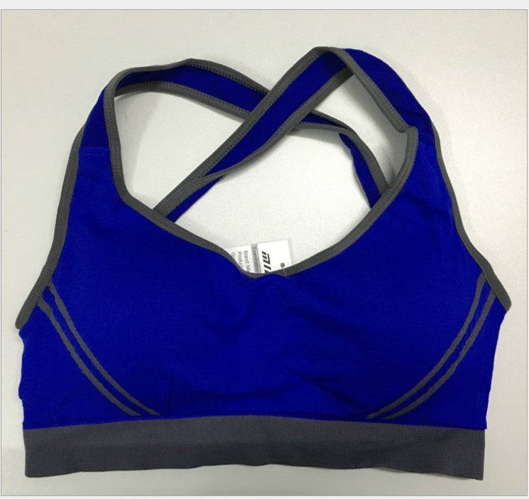 Women Athletic Vest Padded Tank Top Gym Fitness Sports Bra Stretch Cotton Seamless Breathable Yoga Bras Underwear - Vero.com 