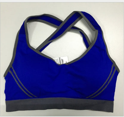 Women Athletic Vest Padded Tank Top Gym Fitness Sports Bra Stretch Cotton Seamless Breathable Yoga Bras Underwear - Vero.com 