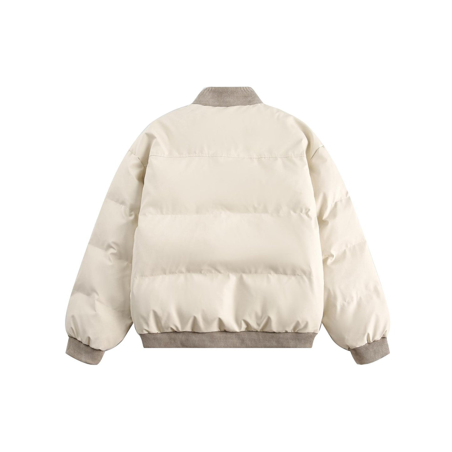 Stitching Pu Shuai Fake Two-piece Cotton-padded Clothes For Men And Women