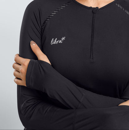 Performance Long sleeve Top - Black - Vero.com 