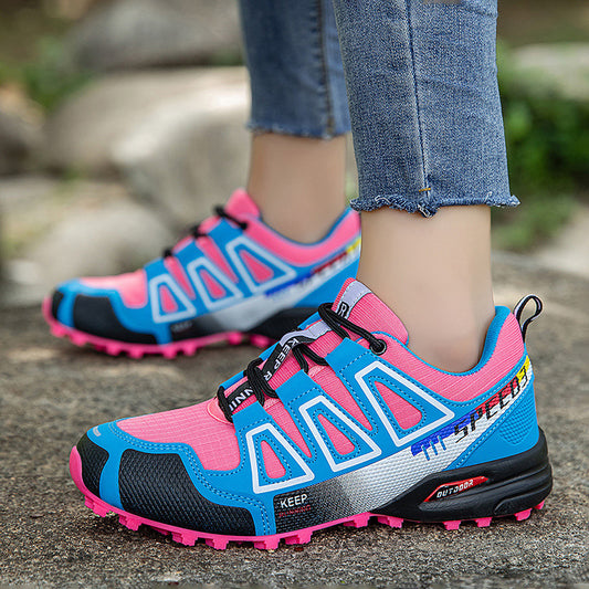 Hiking Breathable Large Size Shoes Front Lace-up