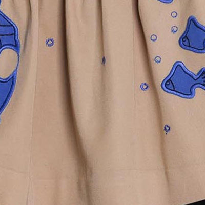 MAGIC MENDING PRELOVED Beige Cotton Skirt with Submarine, 2 years - Vero.com 
