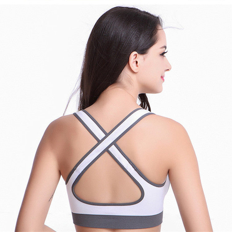 Women Athletic Vest Padded Tank Top Gym Fitness Sports Bra Stretch Cotton Seamless Breathable Yoga Bras Underwear - Vero.com 