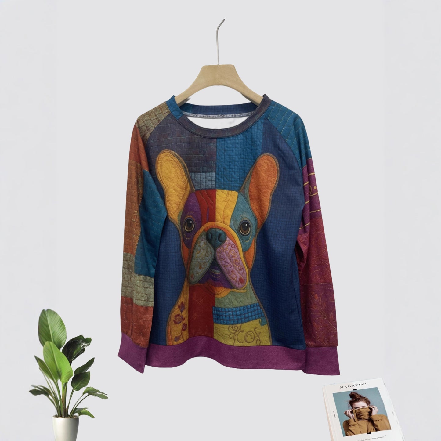 Women's Casual Christmas Digital Printing Sweater