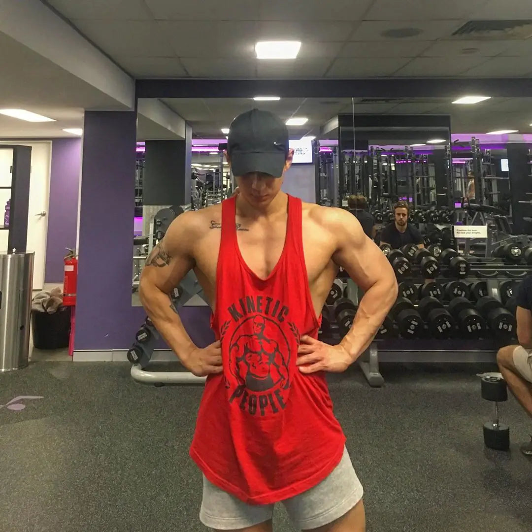 Men's Cotton Vest for Gym Sports Training and Leisure - Vero.com 