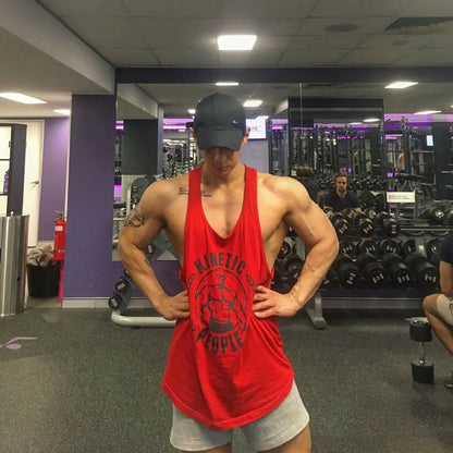 Men's Cotton Vest for Gym Sports Training and Leisure - Vero.com 