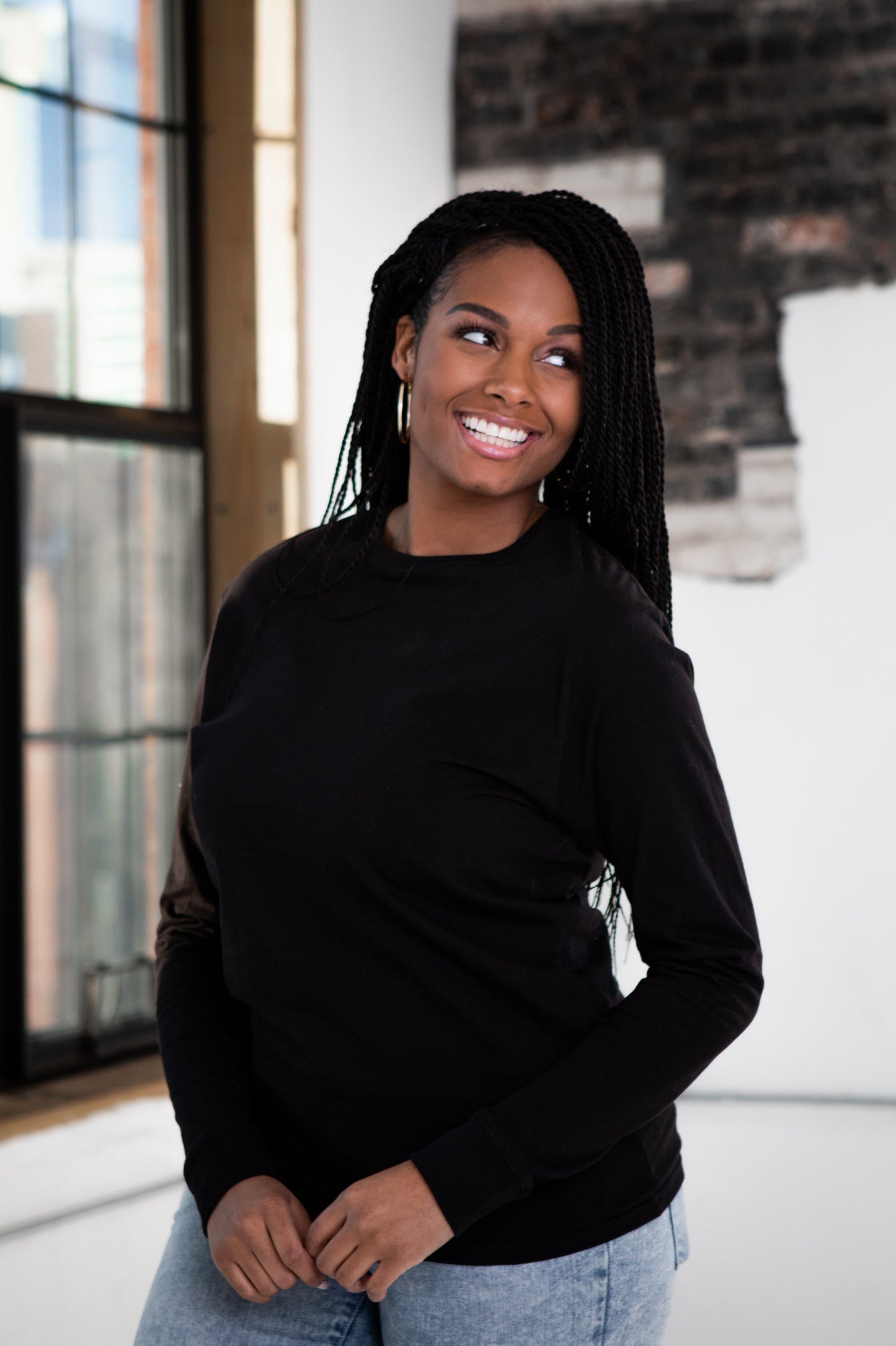 Unisex Premium Cotton Long Sleeve Tee - Vero.com 