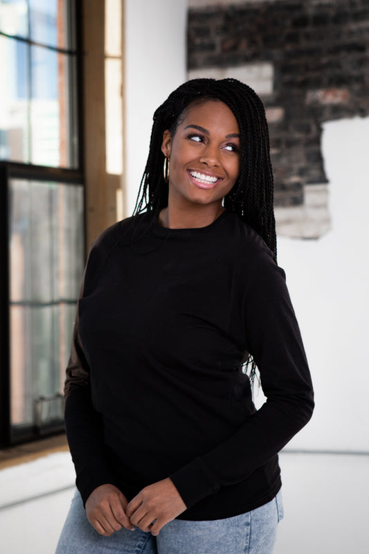 Unisex Premium Cotton Long Sleeve Tee - Vero.com 