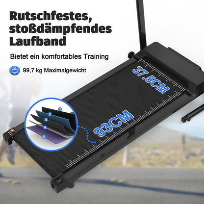 EU Home Office Desk Treadmills, Compact Desktop Treadmills With Inclined Portable Treadmills, 2-in-1 Treadmills For Walking, Running And Jogging, With A Weight Capacity Of 120KG