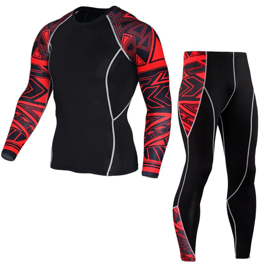 Printed Long Sleeve Gym Suit - Vero.com 