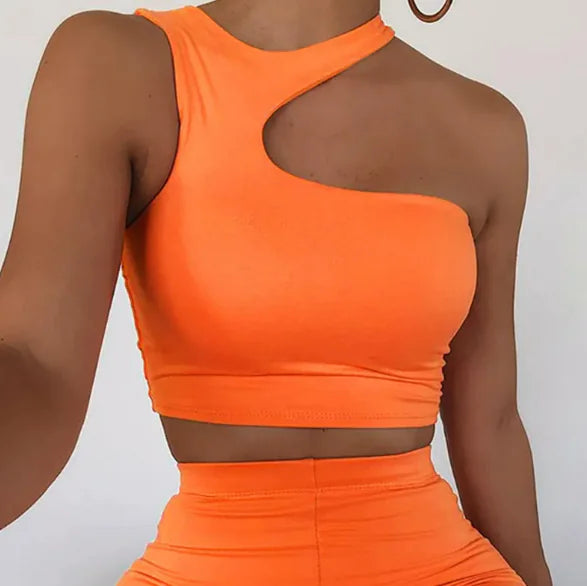 Halter Sleeveless Tight-Fitting Sports Vest - Vero.com 