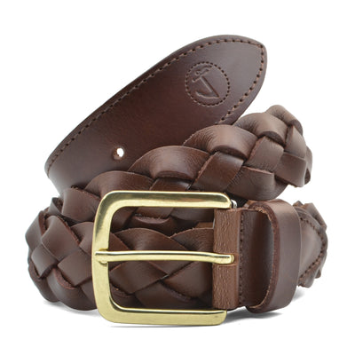 Braided Leather Belt Sargasso - Vero.com 
