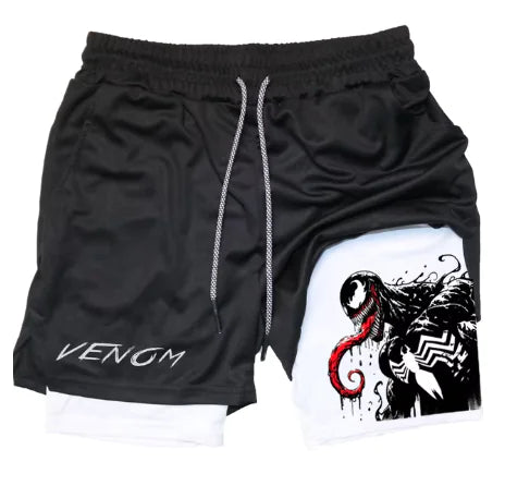Marvel Spider-Man Venom Gym Shorts Men Fitness - Vero.com 