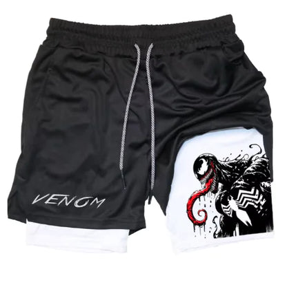 Marvel Spider-Man Venom Gym Shorts Men Fitness - Vero.com 