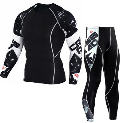 Printed Long Sleeve Gym Suit - Vero.com 