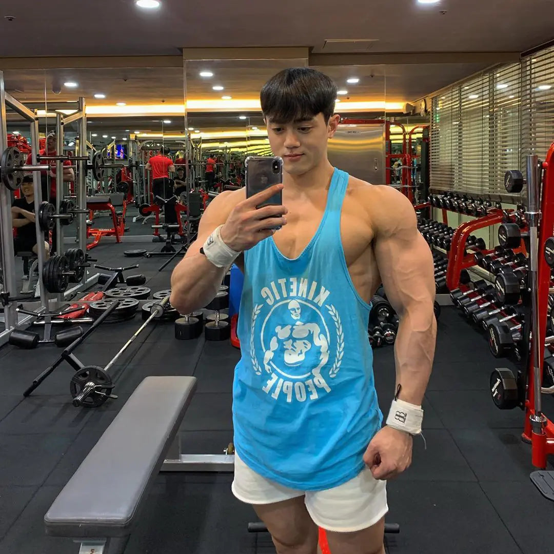 Men's Cotton Vest for Gym Sports Training and Leisure - Vero.com 