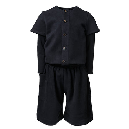 Kids Black Short Boiler Suit - Vero.com 