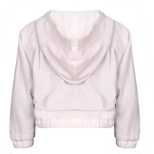 Boys and Girls Hooded Off White Jacket - Vero.com 