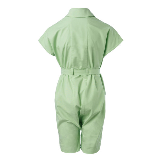 Boys and Girls Green Cotton Jumpsuit - Vero.com 