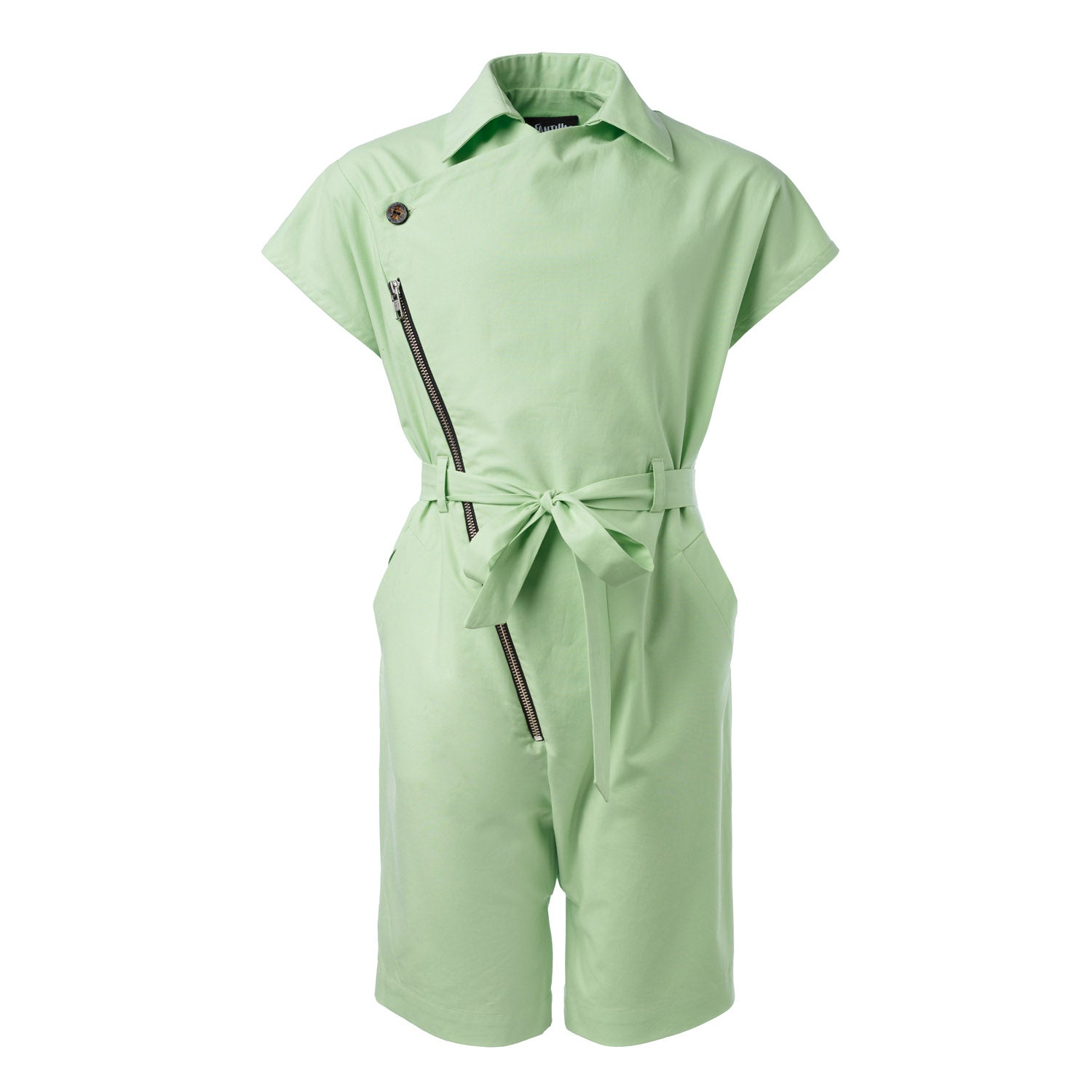 Boys and Girls Green Cotton Jumpsuit - Vero.com 