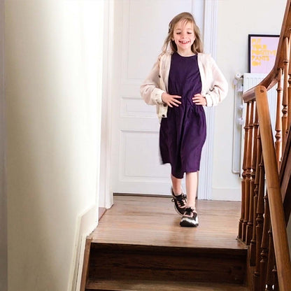 Purple Summer Dress with Pleats - Vero.com 