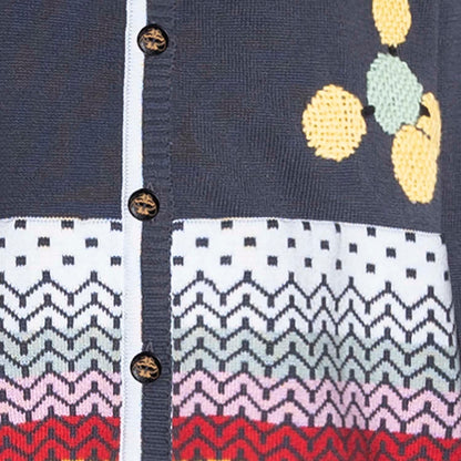 Grey Boys and Girls Cardigan with Hand Embroidery - Vero.com 