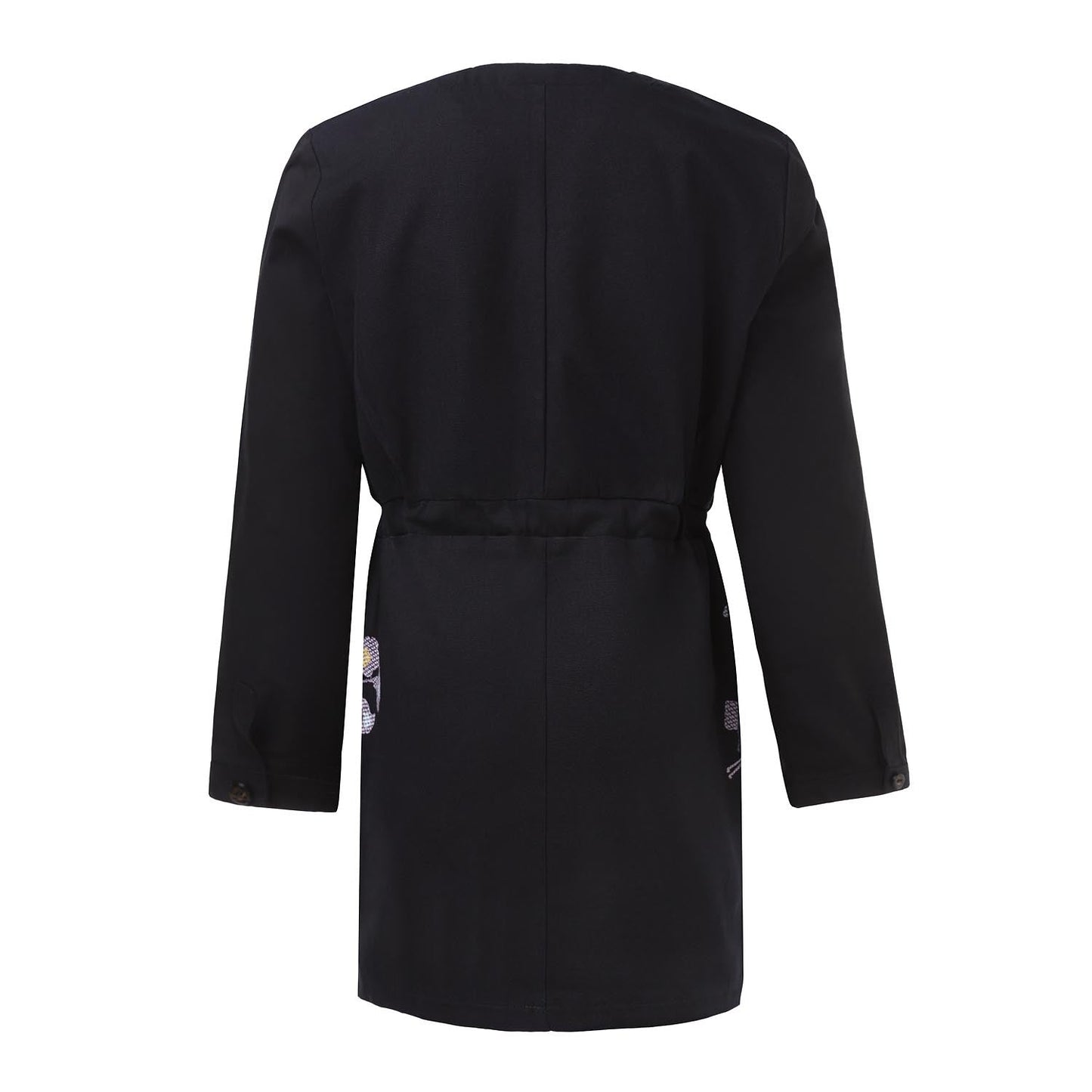 Little Black Dress with Floral Embroidery - Vero.com 