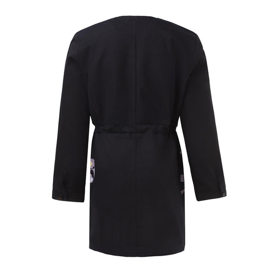 Little Black Dress with Floral Embroidery - Vero.com 