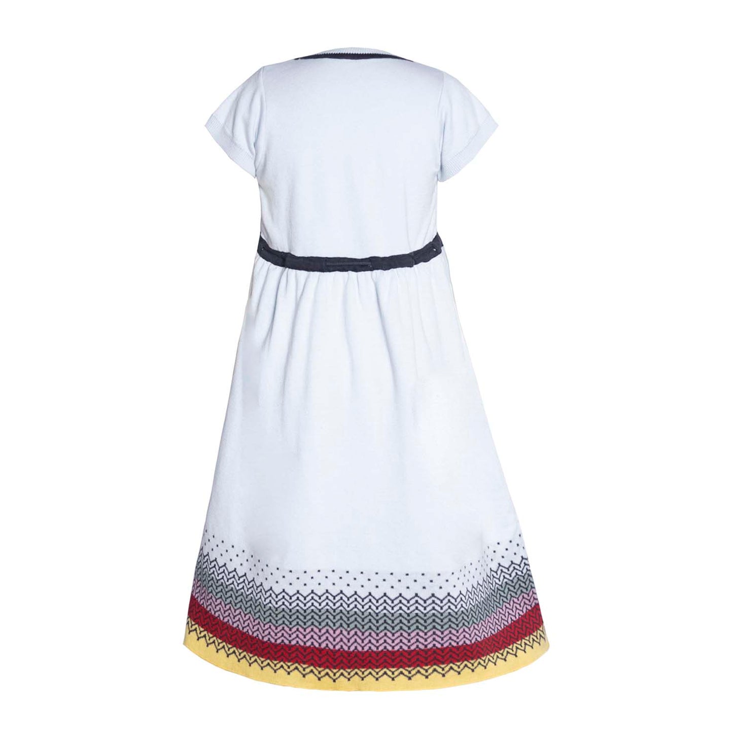 Blue Knitted Spring Dress for Girls - Vero.com 