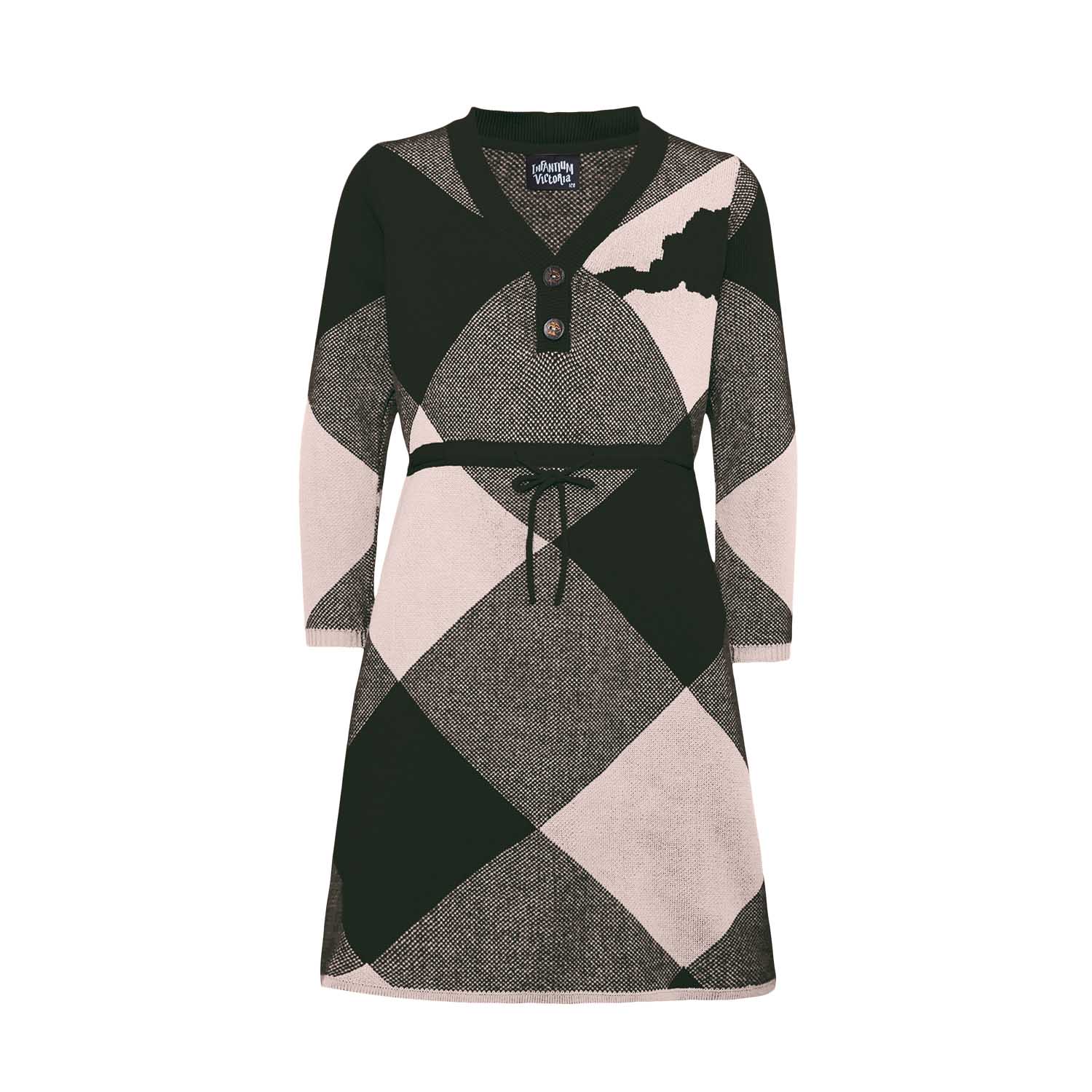 Black & Light Pink Sweater Dress - Vero.com 