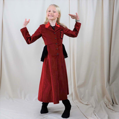 Red Velvet Bustle Dress - Vero.com 