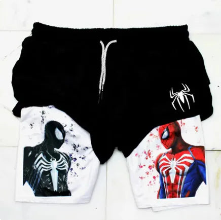 Marvel Spider-Man Venom Gym Shorts Men Fitness - Vero.com 