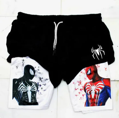 Marvel Spider-Man Venom Gym Shorts Men Fitness - Vero.com 
