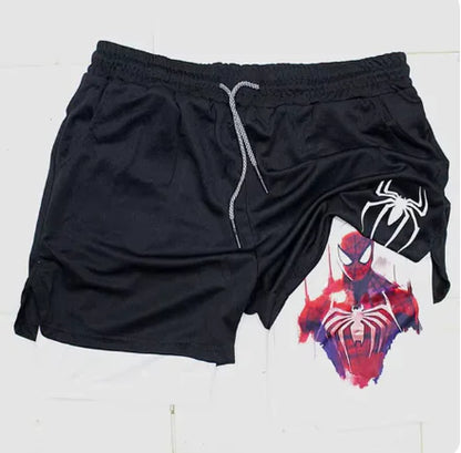 Marvel Spider-Man Venom Gym Shorts Men Fitness - Vero.com 