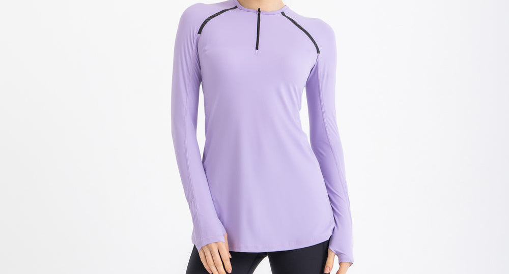 Performance Long sleeve Top - Digital Lavander - Vero.com 