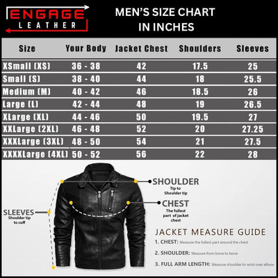MEN BLACK SHEEPSKIN BIKER JACKET FABIUS - Vero.com 