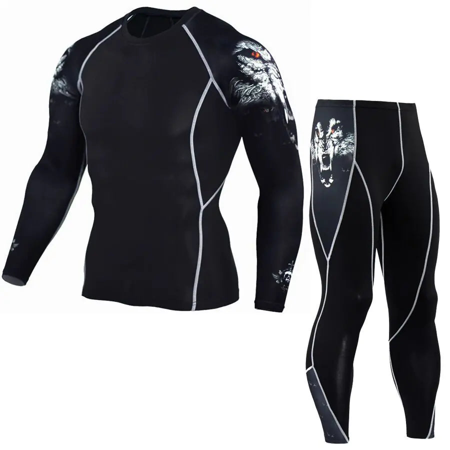 Printed Long Sleeve Gym Suit - Vero.com 