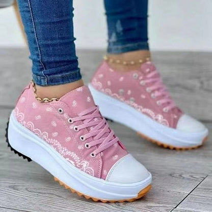 2022 Pattern Canvas Women Sneakers Casual Sport Shoes - Vero.com 