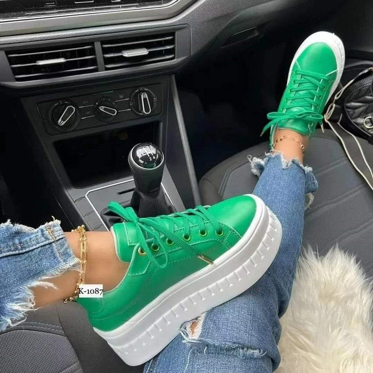 Flat Womens Sneakers Casual Platform Women's Shoes - Vero.com 