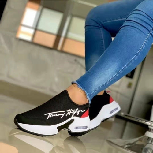 Flat Women Shoes Casual Breathable Wedges Ladies Walking Sneakers - Vero.com 