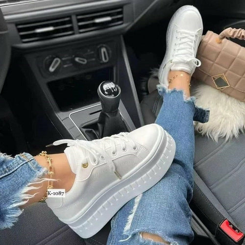 Flat Womens Sneakers Casual Platform Women's Shoes - Vero.com 