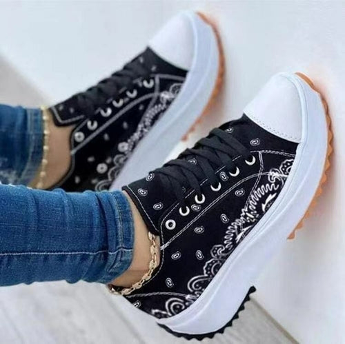 2022 Pattern Canvas Women Sneakers Casual Sport Shoes - Vero.com 