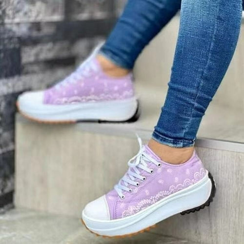 2022 Pattern Canvas Women Sneakers Casual Sport Shoes - Vero.com 