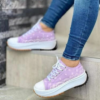 2022 Pattern Canvas Women Sneakers Casual Sport Shoes - Vero.com 